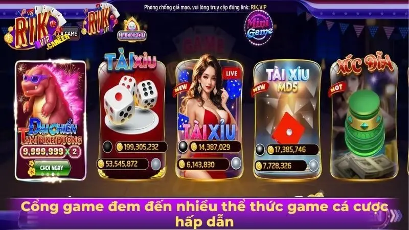 Cổng game đem đến nhiều thể thức game cá cược hấp dẫn Cổng game đem đến nhiều thể thức game cá cược hấp dẫn